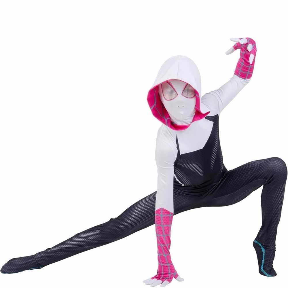NEW 10/12 Spider-Gwen Official Halloween Costume Ghost-spider - Picture 3 of 11
